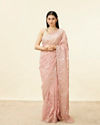 Soft Pink Bagh Embroidered Stone Work Saree image number 0